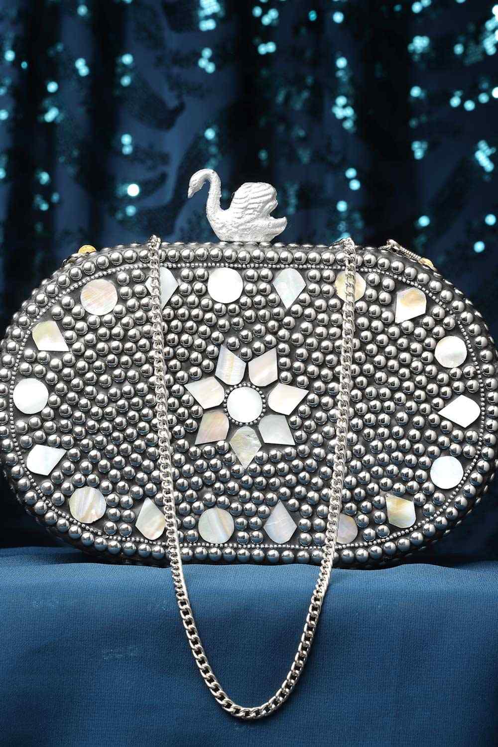 White marble clutch hotsell