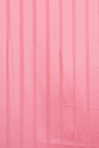 Buy Amrita Pink Striped Satin One Minute Saree Online - Front