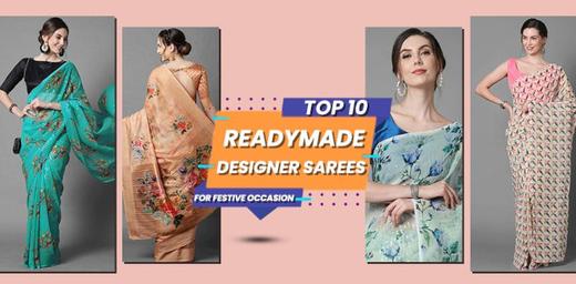 Readymade Designer Saree For Festive Occasions