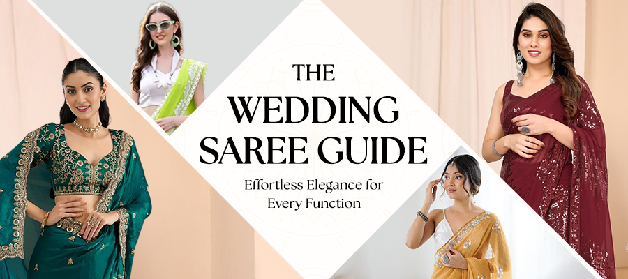 Wedding Saree Guide - What to Wear for Haldi, Mehendi, Sangeet and Reception