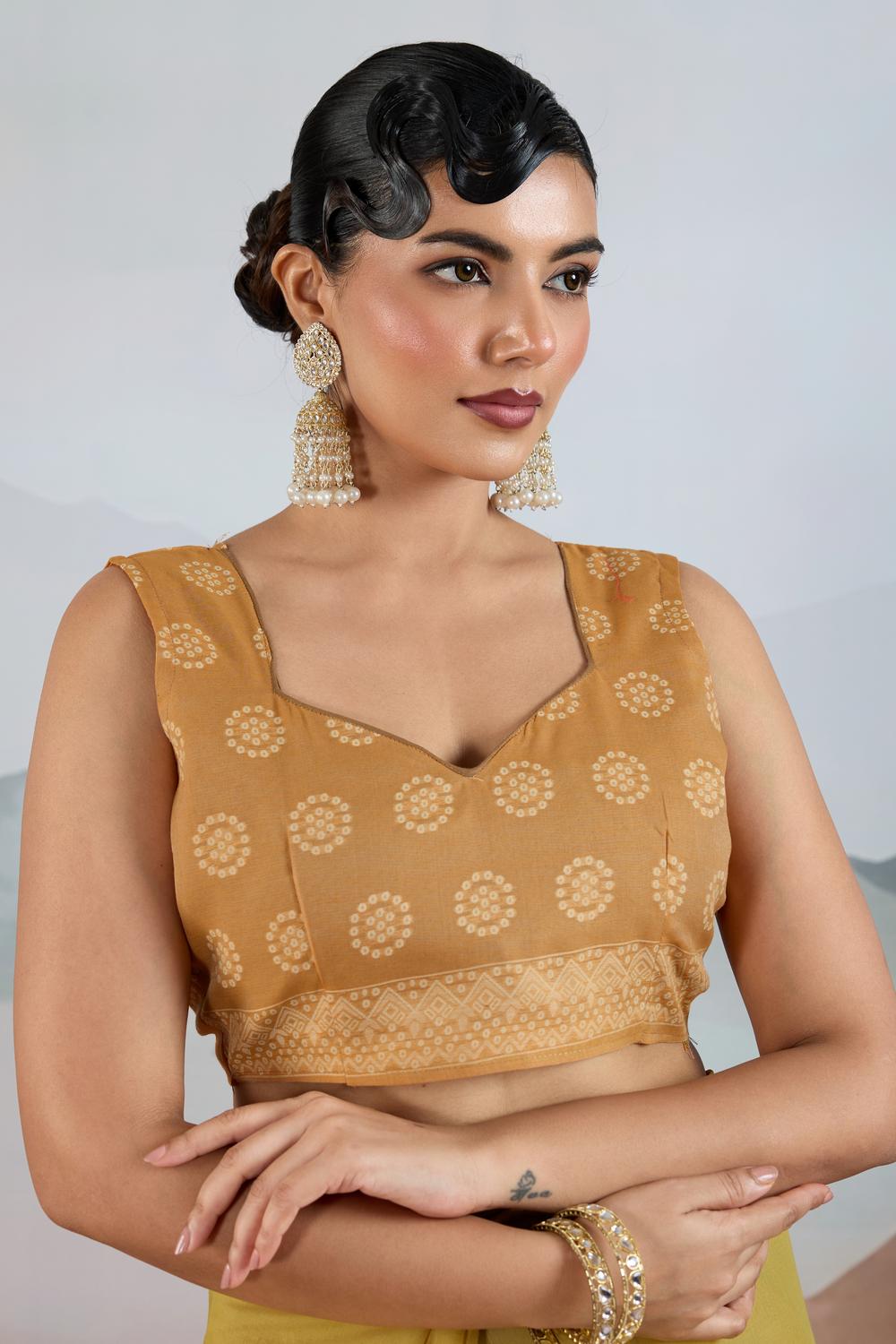 Neetu Mustard Yellow Pure Viscose Cotton Handloom Woven One Minute Saree