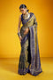 Caryn Mehendi Green Pure Silk Handloom Woven Ready to Wear Saree
