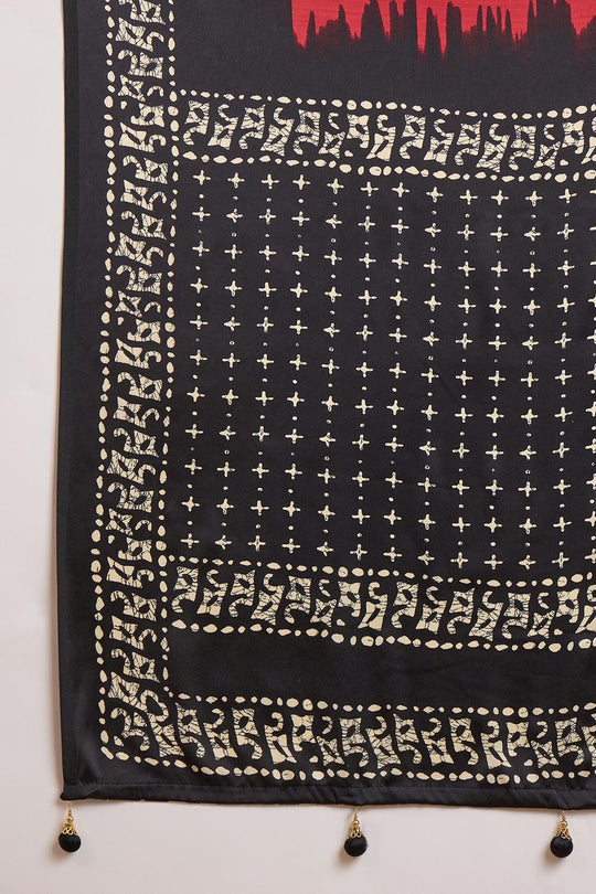 Kenya Modal Ajrakh Printed Ready to Wear One Minute Saree