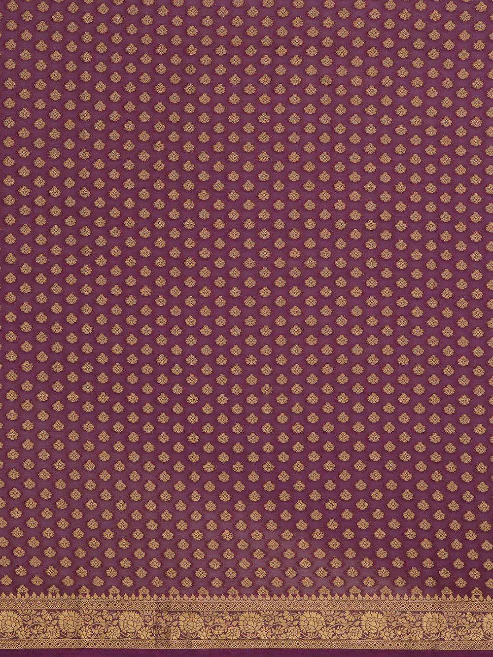 Rona Brown Georgette Kanjivaram One Minute Saree