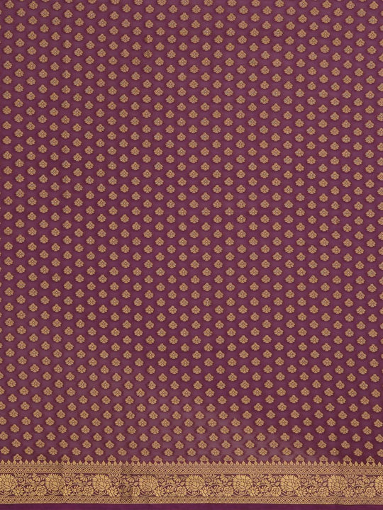 Rona Brown Georgette Kanjivaram One Minute Saree