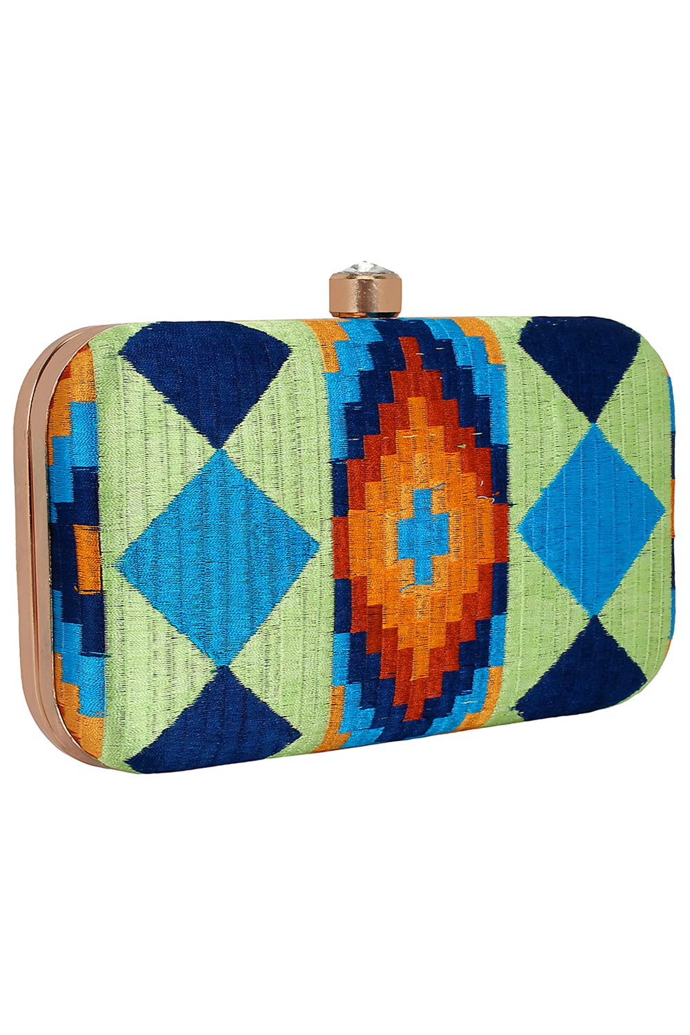 Designer Inca Beadwork Embroidered Clutch