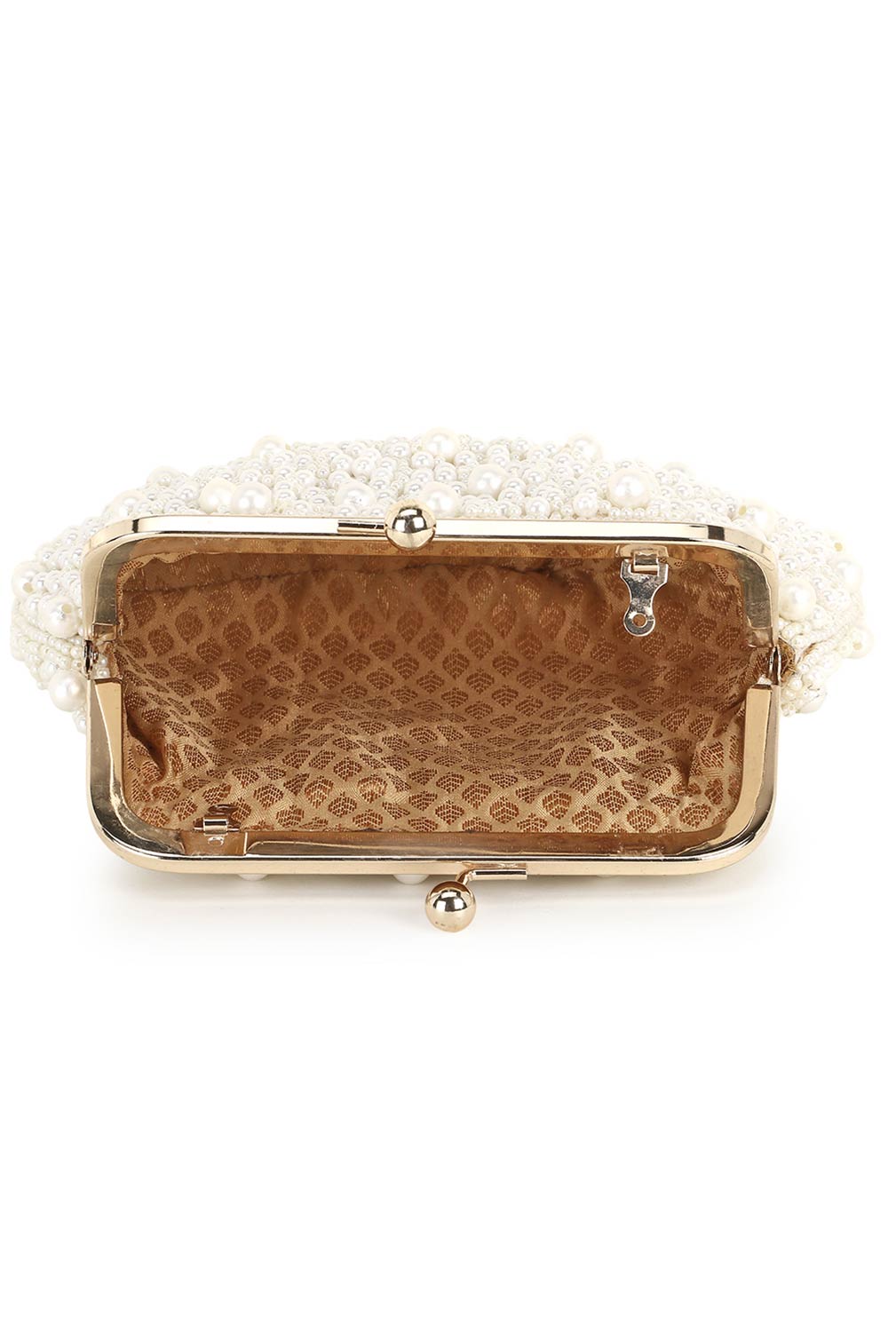 Designer Off White Pearl Evening Purse