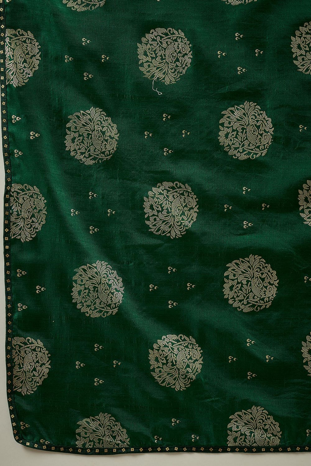 Ivy Green Georgette Floral Woven Ready To Wear Saree