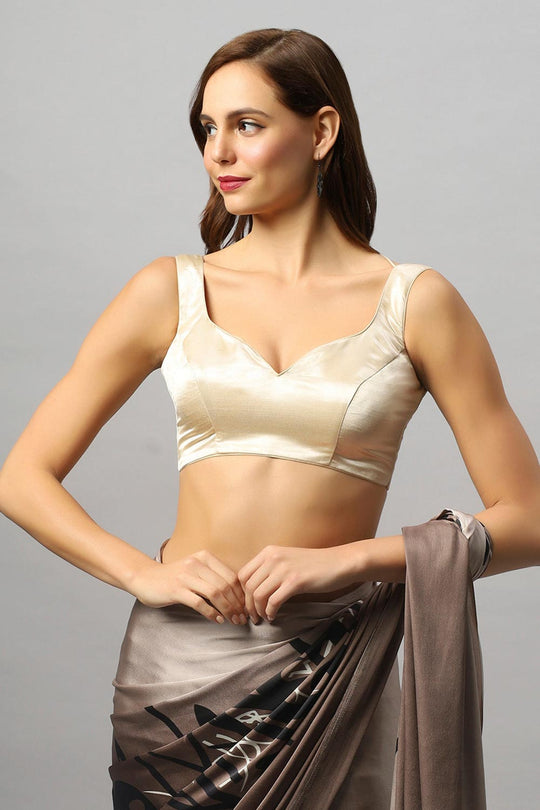 Muhenera Clarisse Light Gold Sweetheart Blouse