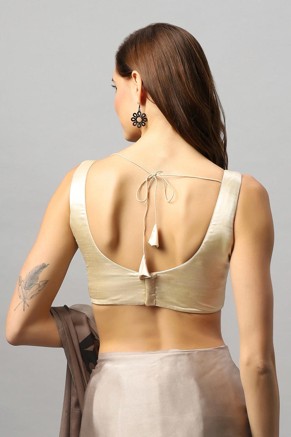 Muhenera Clarisse Light Gold Sweetheart Blouse