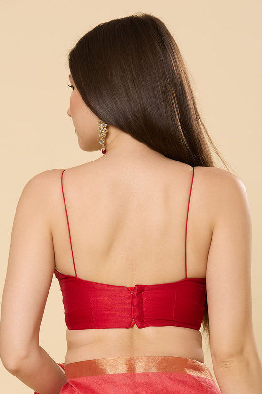 Prisha Pink Kanoi Silk Woven Floral One Minute Saree