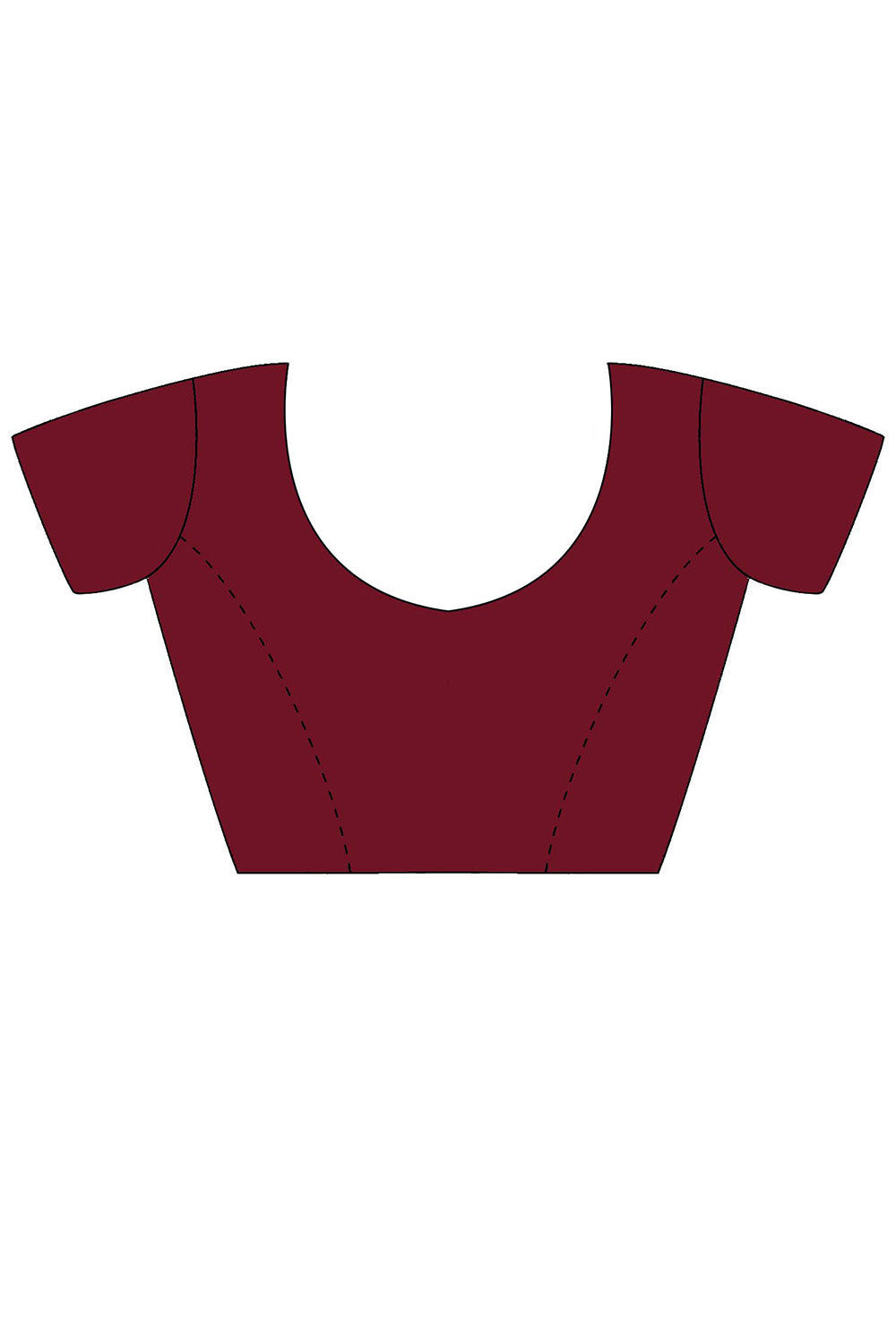 Prerna Maroon Vichitra Silk Embellished Ready To Wear One Minute Saree