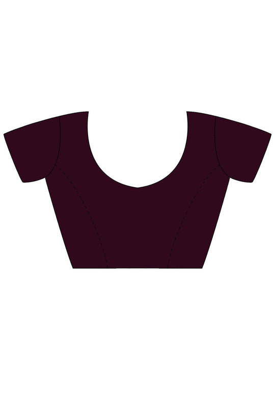 Prerna Purple Vichitra Silk Embellished Ready To Wear One Minute Saree