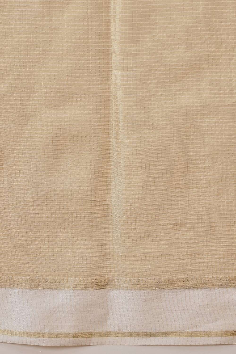Ida Beige Muga Tissue Woven Ready to Wear One Minute Saree