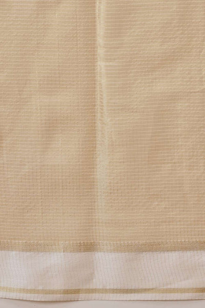 Ida Beige Muga Tissue Woven Ready to Wear One Minute Saree