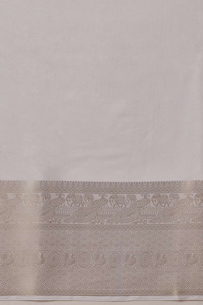 Jaya Off White Soft Silk Woven Ready to Wear One Minute Saree