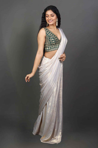 Monami Ghosh exudes desi vibes in a metallic gold saree | Times of India