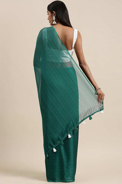 Shop Leila Green Georgette Solid One Minute Saree at best offer at our  Store - One Minute Saree