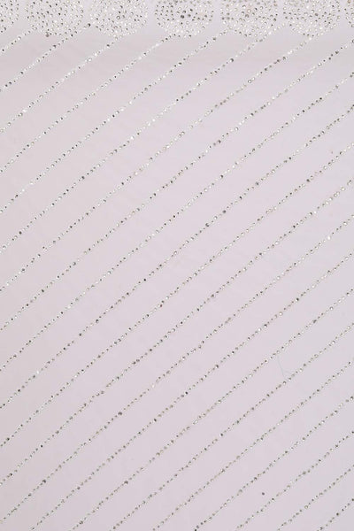 Buy Prachi White Net Thread Embroidered One Minute Saree Online - Back