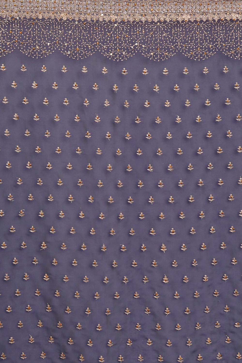 Buy Nina Navy Art Silk Golden Zari Embroidered One Minute Saree Online - Back