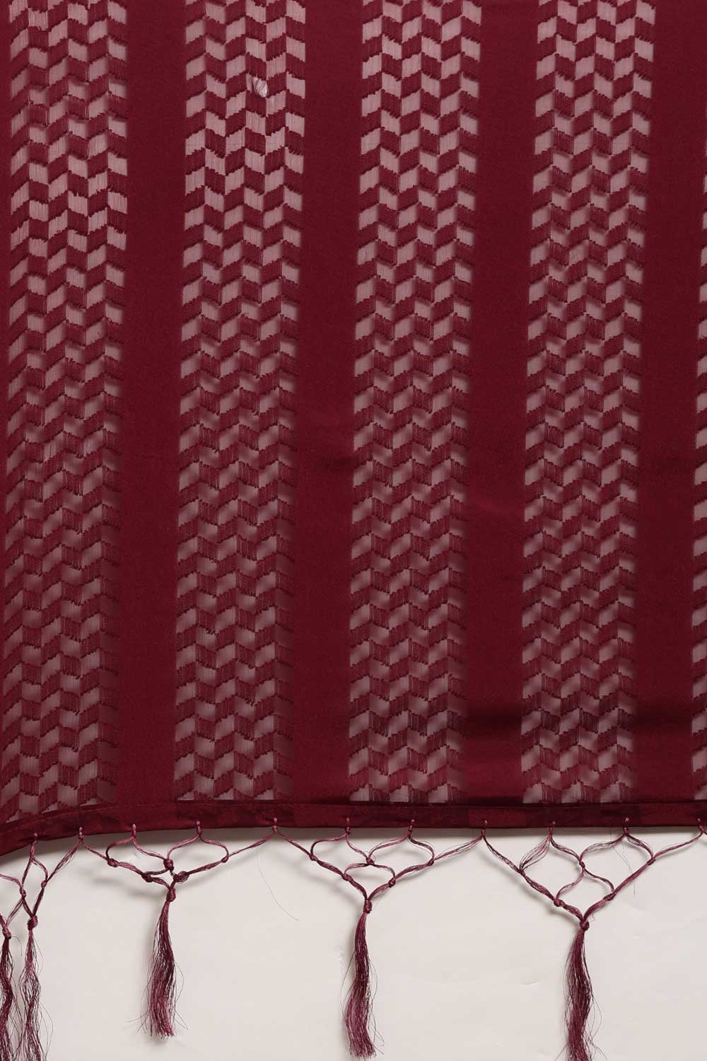 Buy Livvy Magenta Solid Satin One Minute Saree Online - Front