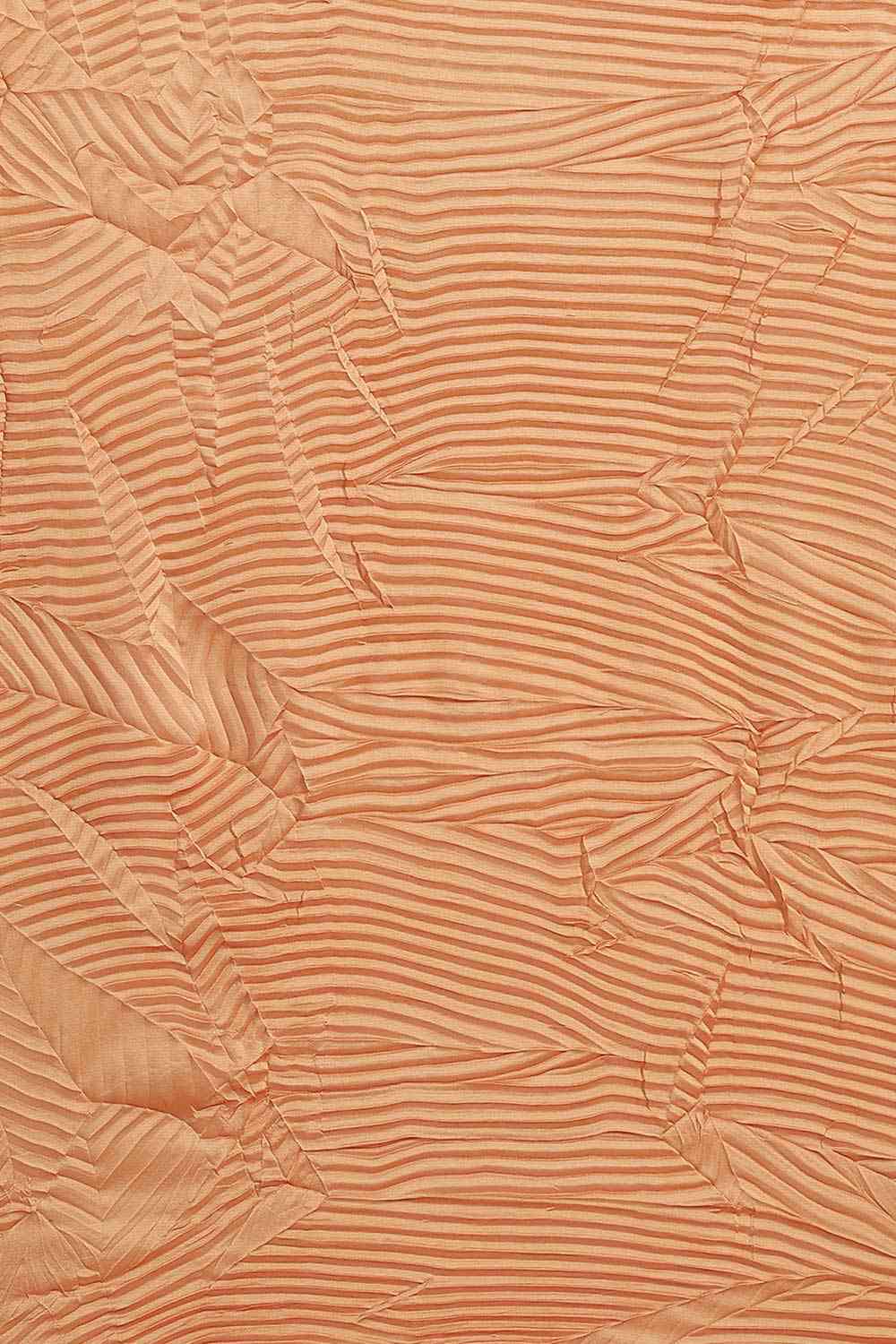 Buy Capriana Orange Georgette Pleated One Minute Saree Online