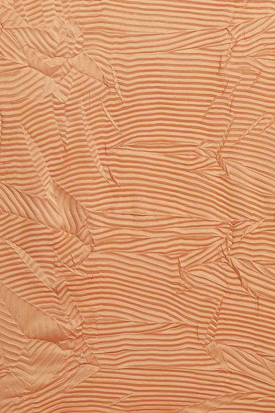 Buy Capriana Orange Georgette Pleated One Minute Saree Online