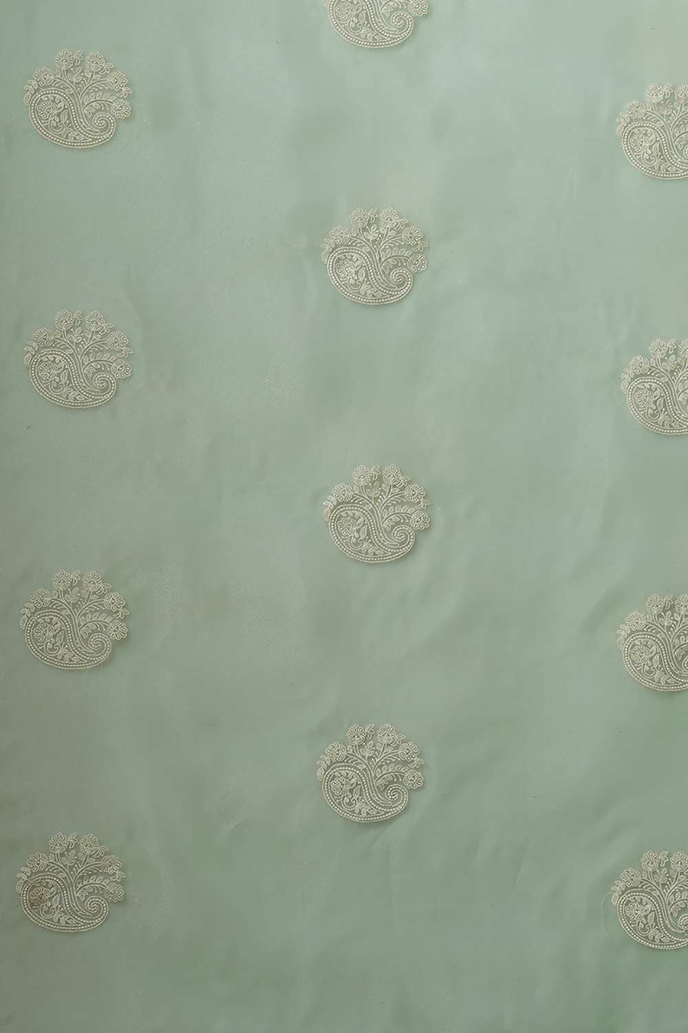 Buy Selena Olive Organza Bagh Embroidered Banarasi One Minute Saree Online