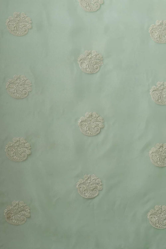 Buy Selena Olive Organza Bagh Embroidered Banarasi One Minute Saree Online