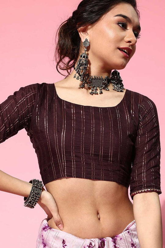 Buy Catherina Pink Tie and Dye Blended Silk One Minute Saree Online - Back