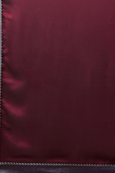 Buy Marcy Burgundy Solid and Lace Georgette One Minute Saree Online - Front