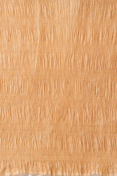 Buy Clarisse Cream Polycotton Pleated One Minute Saree Online