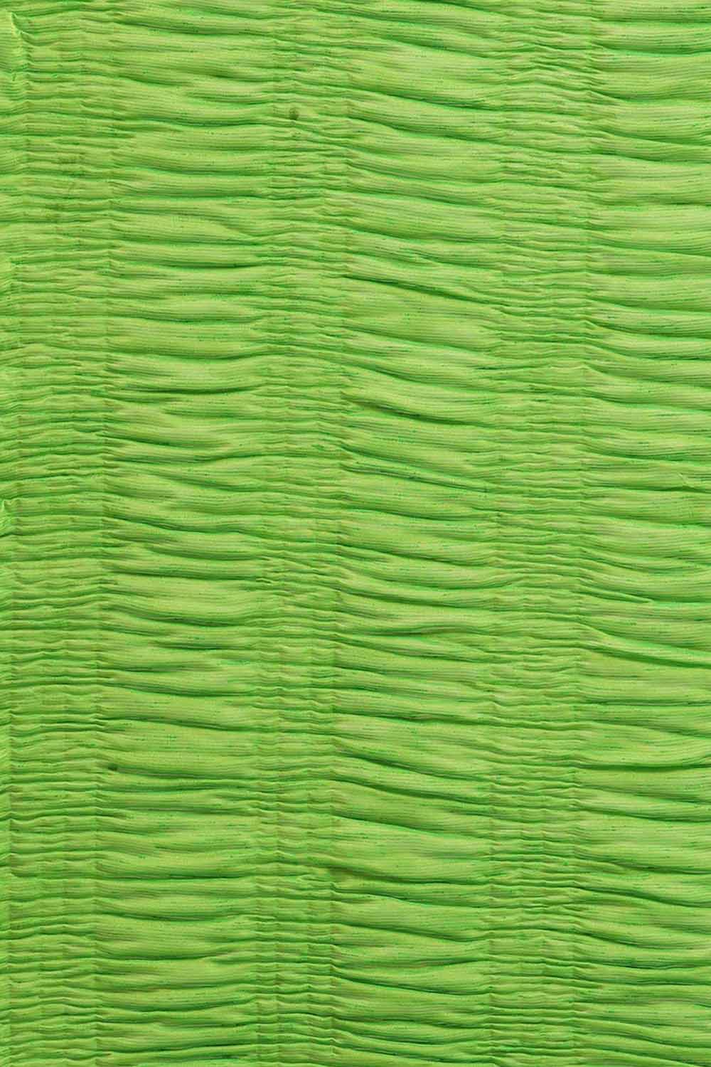 Buy Polycotton Solid Saree in Green Online - Zoom In
