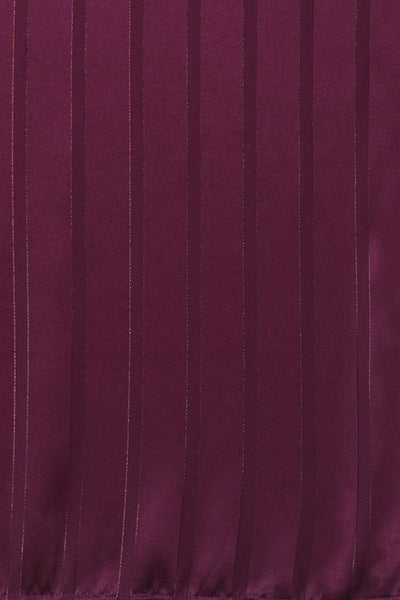 Buy Addy Burgundy Solid Georgette One Minute Saree Online - Back