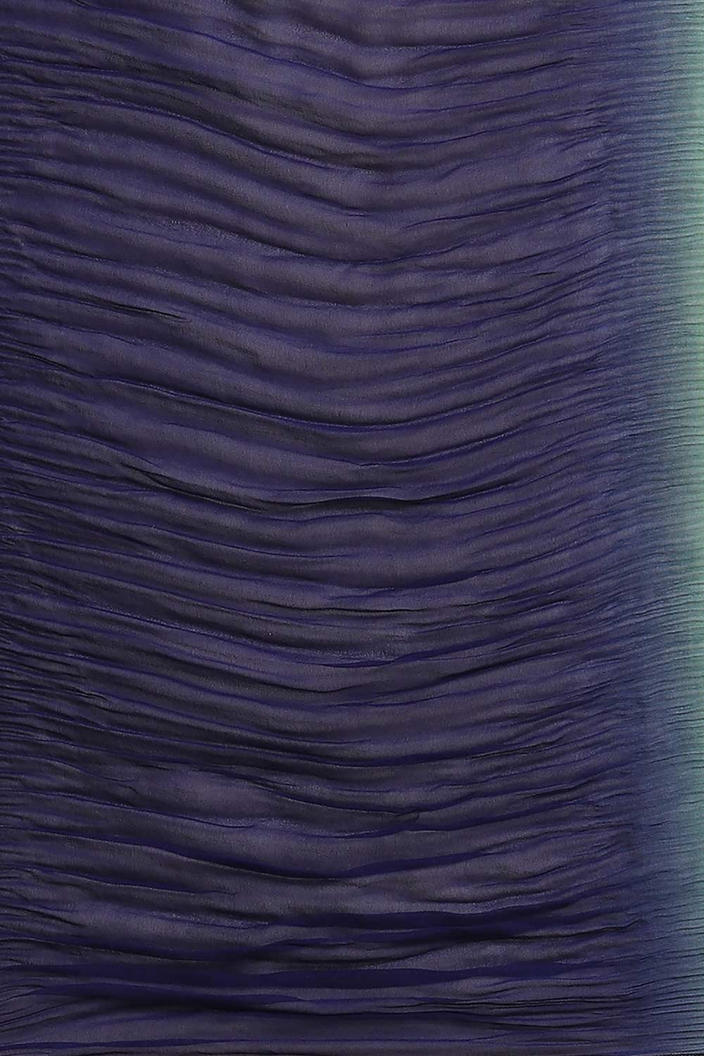 Buy Kamala Green Crepe Pleated One Minute Saree Online - Back