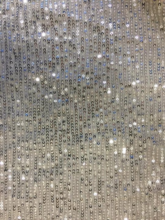 Buy Bella Cream Net Sequins One Minute Saree Online - Zoom Out