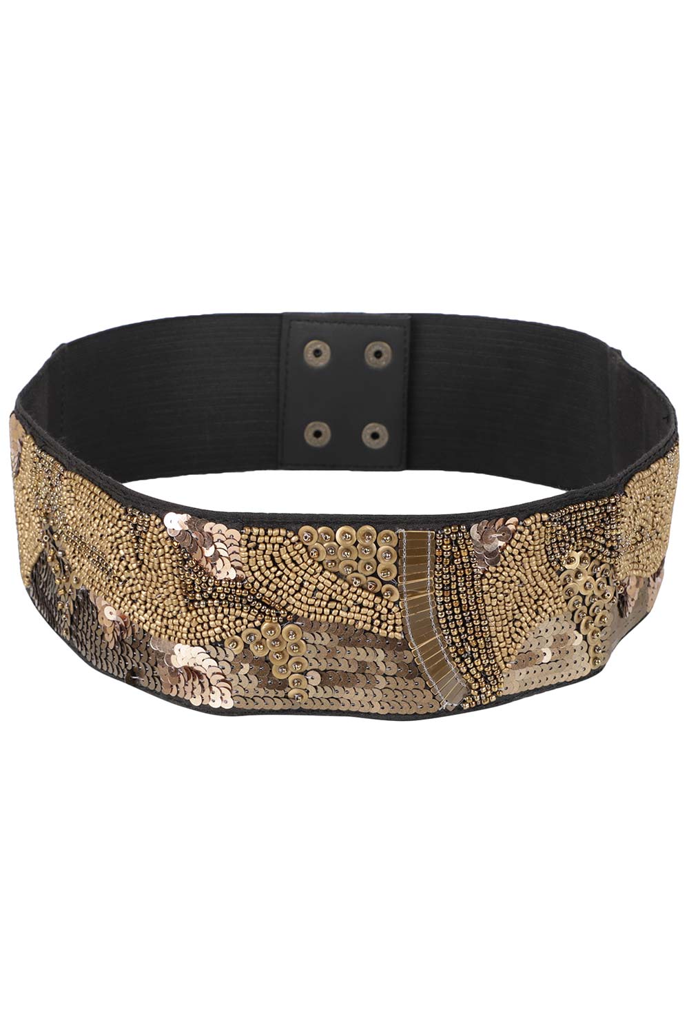 Buy Embellished Saree Belt in Black & Antique Online - One Minute Saree