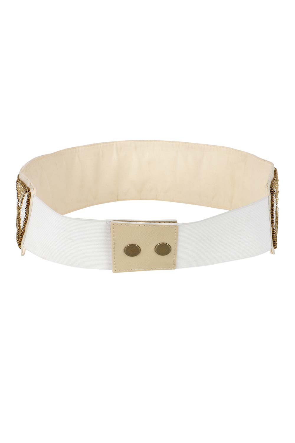 Shop Embellished Saree Belt in Nude & Gold at best offer at our  Store - One Minute Saree