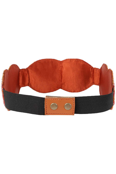 Shop Embellished Saree Belt in Rust at best offer at our  Store - One Minute Saree