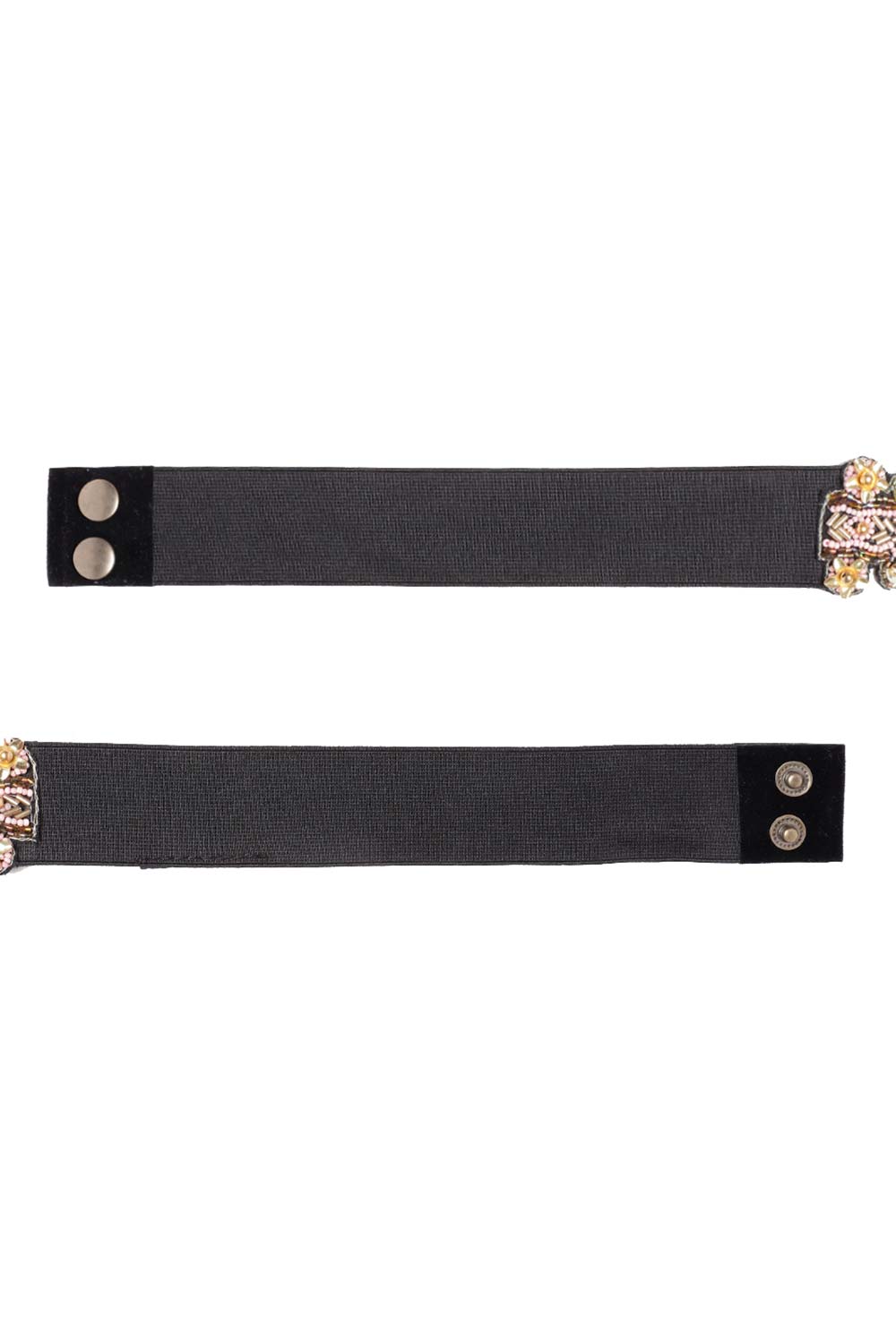 Buy Ogee Bead Work Saree Waist Belt in Pink & Gold Online