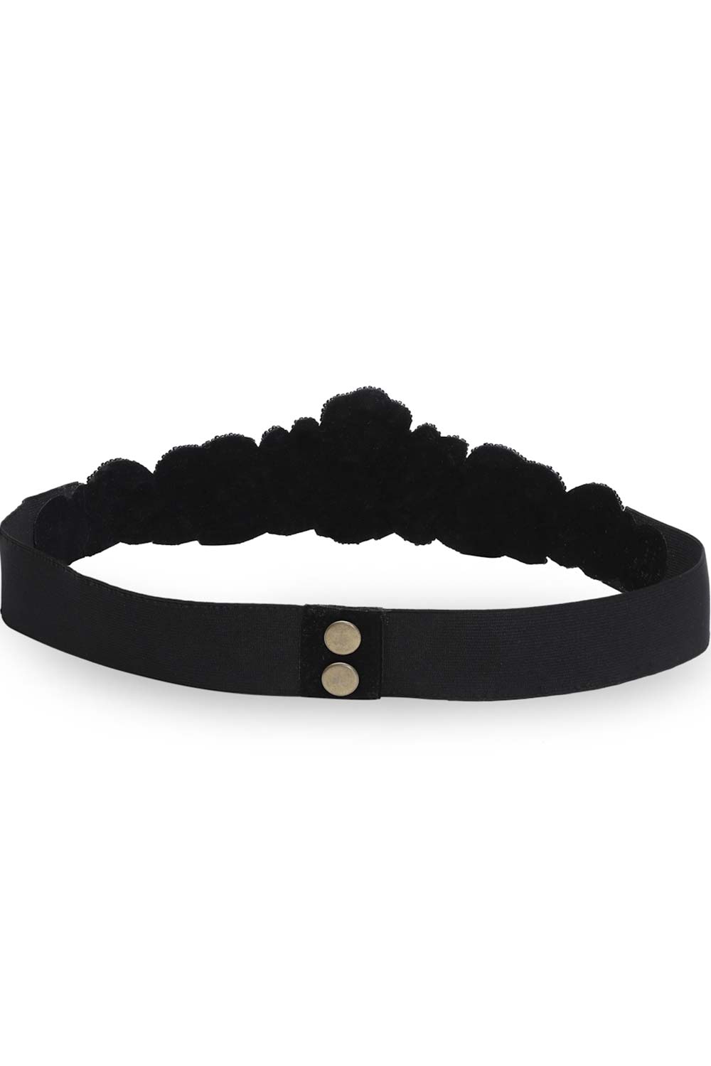 Shop Ethnic Motifs Bead Cut Work Saree Belt in Black & Silver at best offer at our  Store - One Minute Saree