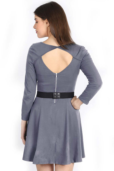 Buy Embellished with Bead work Saree Belt in Black & Silver Online - Back