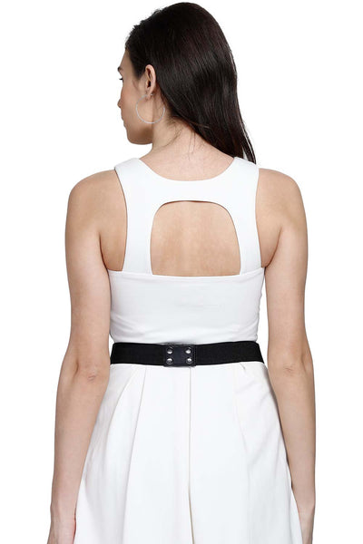 Buy Ogee Bead Work Saree Waist Belt in Turquoise & Multi Online - Back