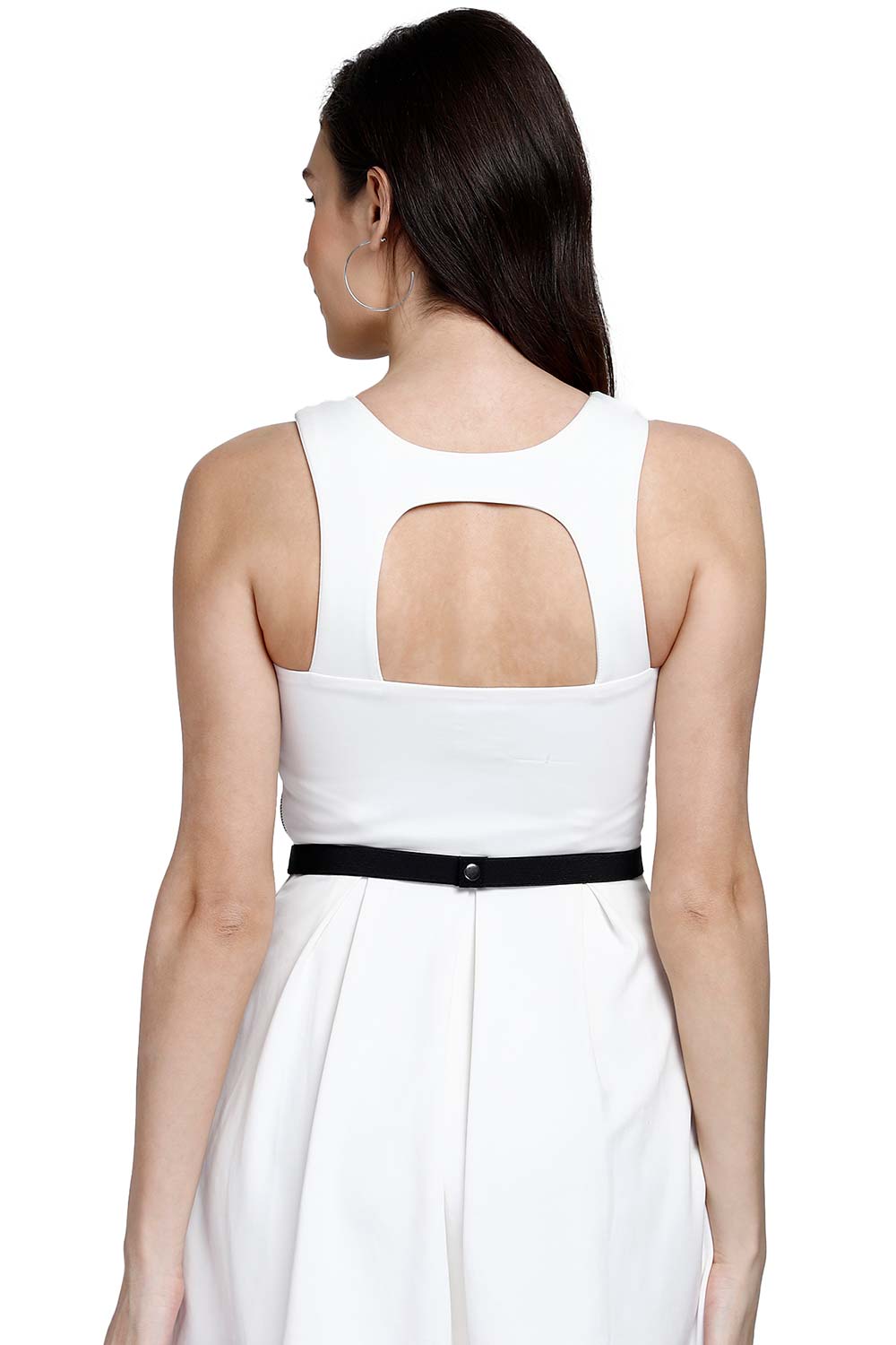 Buy Floral Bead & Stone Work Saree Belt in Wine & Multi Online - Back