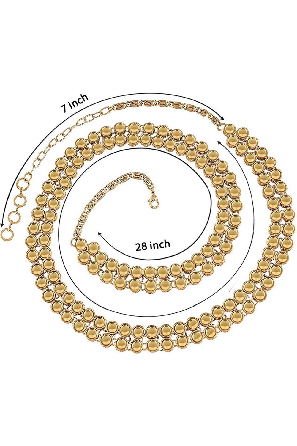 Shop Alloy Saree Waist Belt (Kamarband) in Gold at best offer at our  Store - One Minute Saree