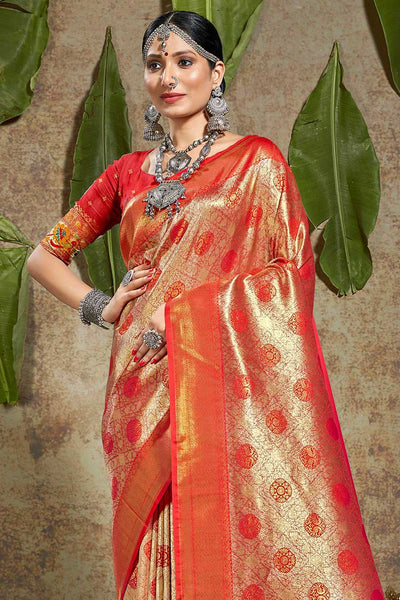 Shop Madhu Pink Paithani Art Silk One Minute Saree at best offer at our  Store - One Minute Saree