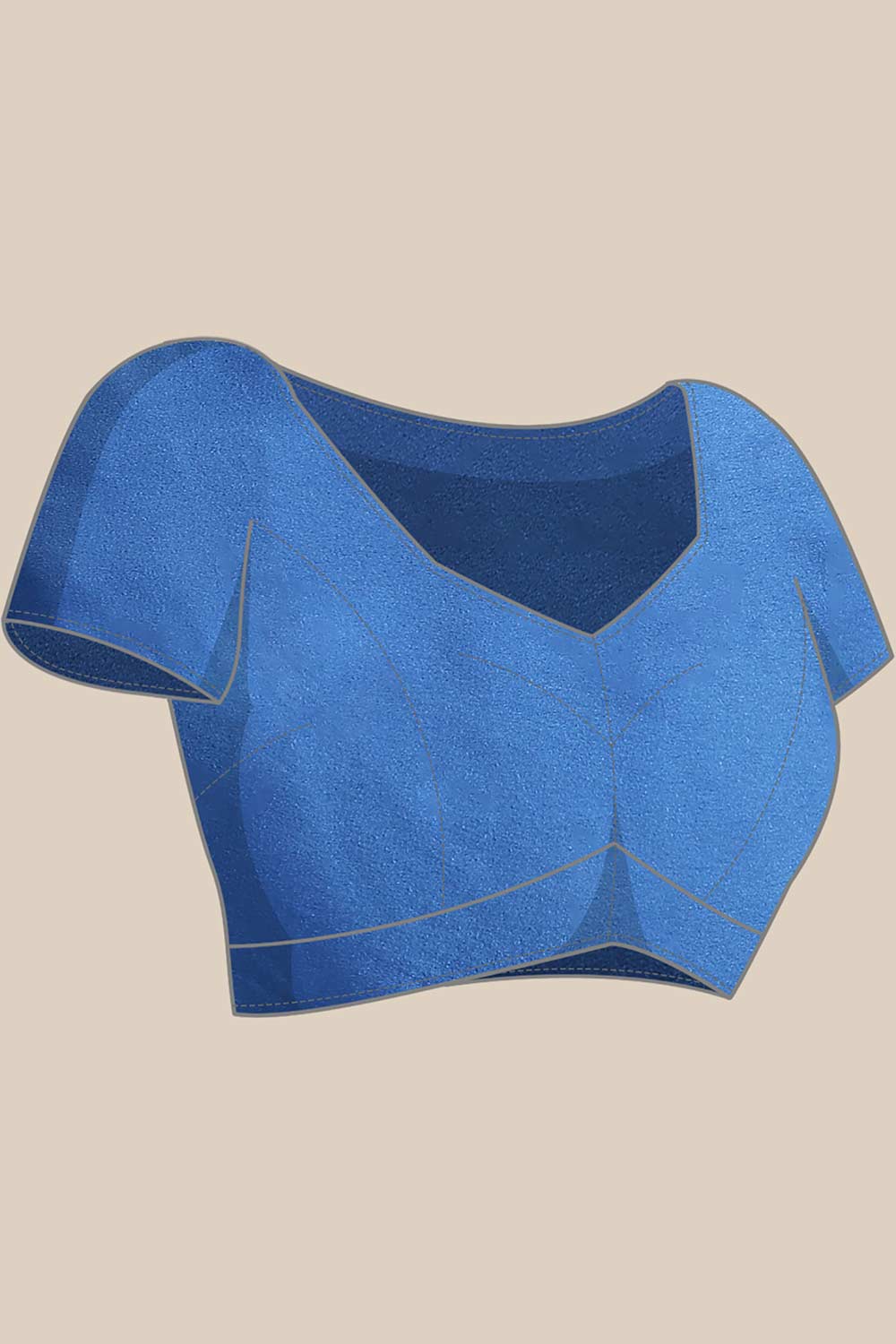 Buy Cheri Poly Silk Tie And Dye Embellished One Minute Saree Online - Back