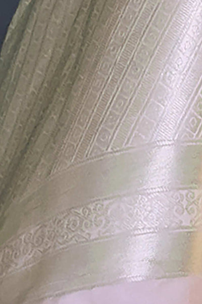 Buy Lexi Off White Art Silk One Minute Saree Online