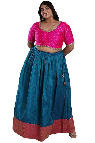 Buy Pink Brocade Readymade Saree Blouse Online - One Minute Sareee