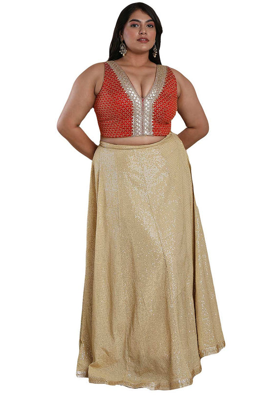 Buy Red Silk Readymade Saree Blouse Online - One Minute Sareee